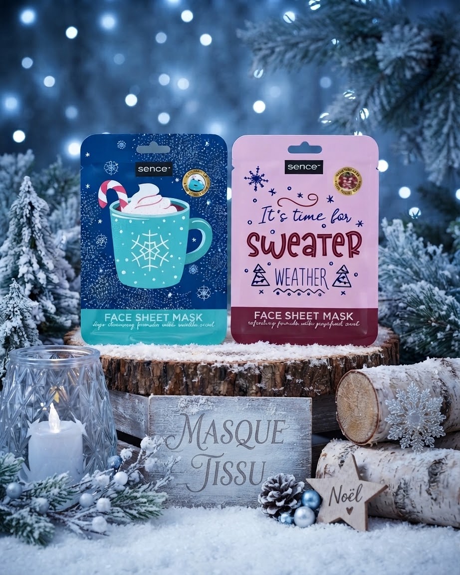 Masque tissu vanille / Pamplemousse
