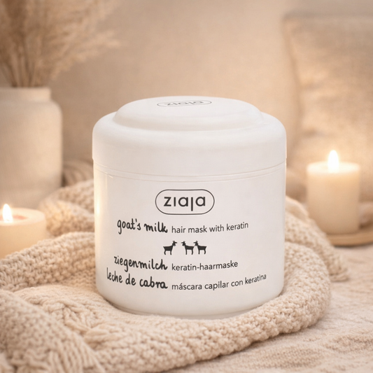 Masque réparateur à la kératine et au lait de chèvre
