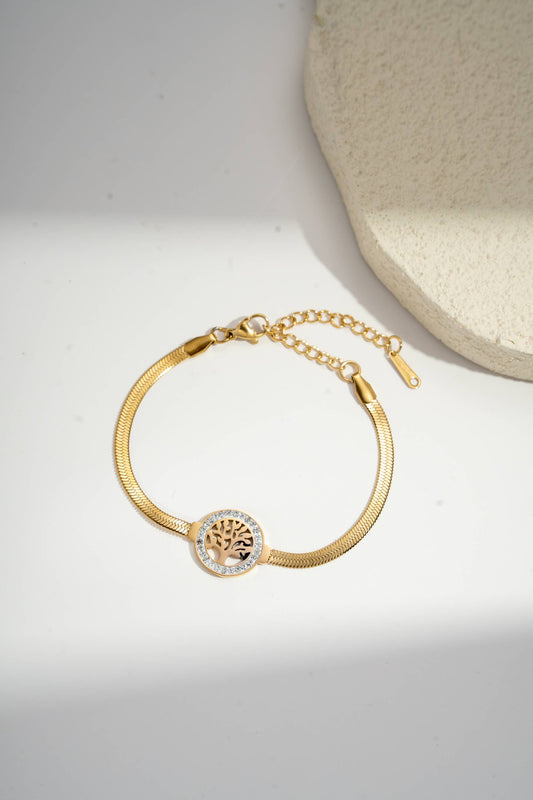 Bracelet arbre de vie: dorée